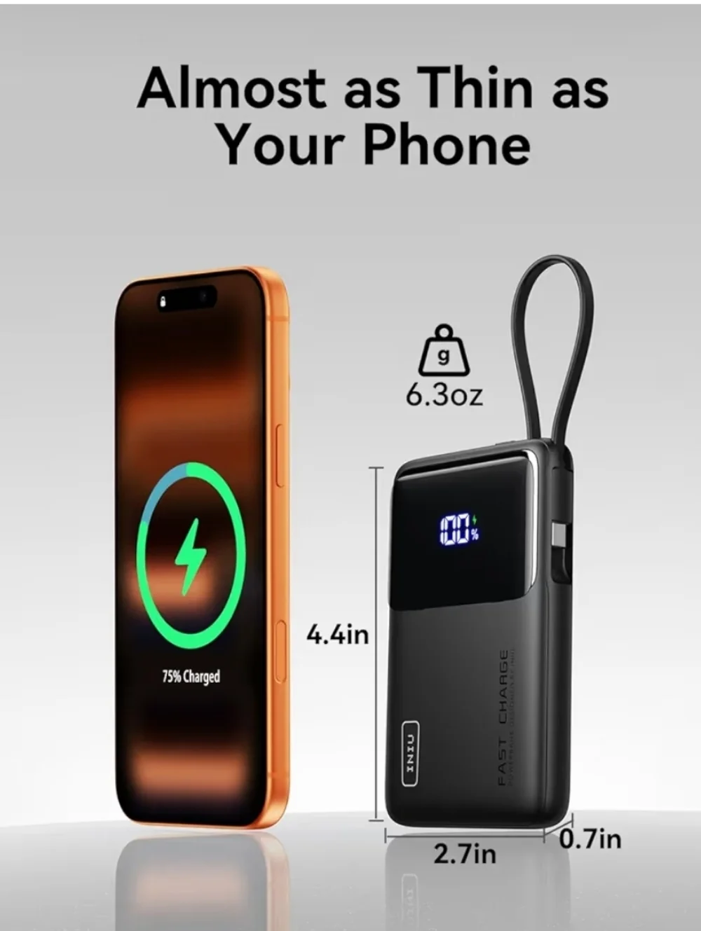 1000mAh Portable Power Bank